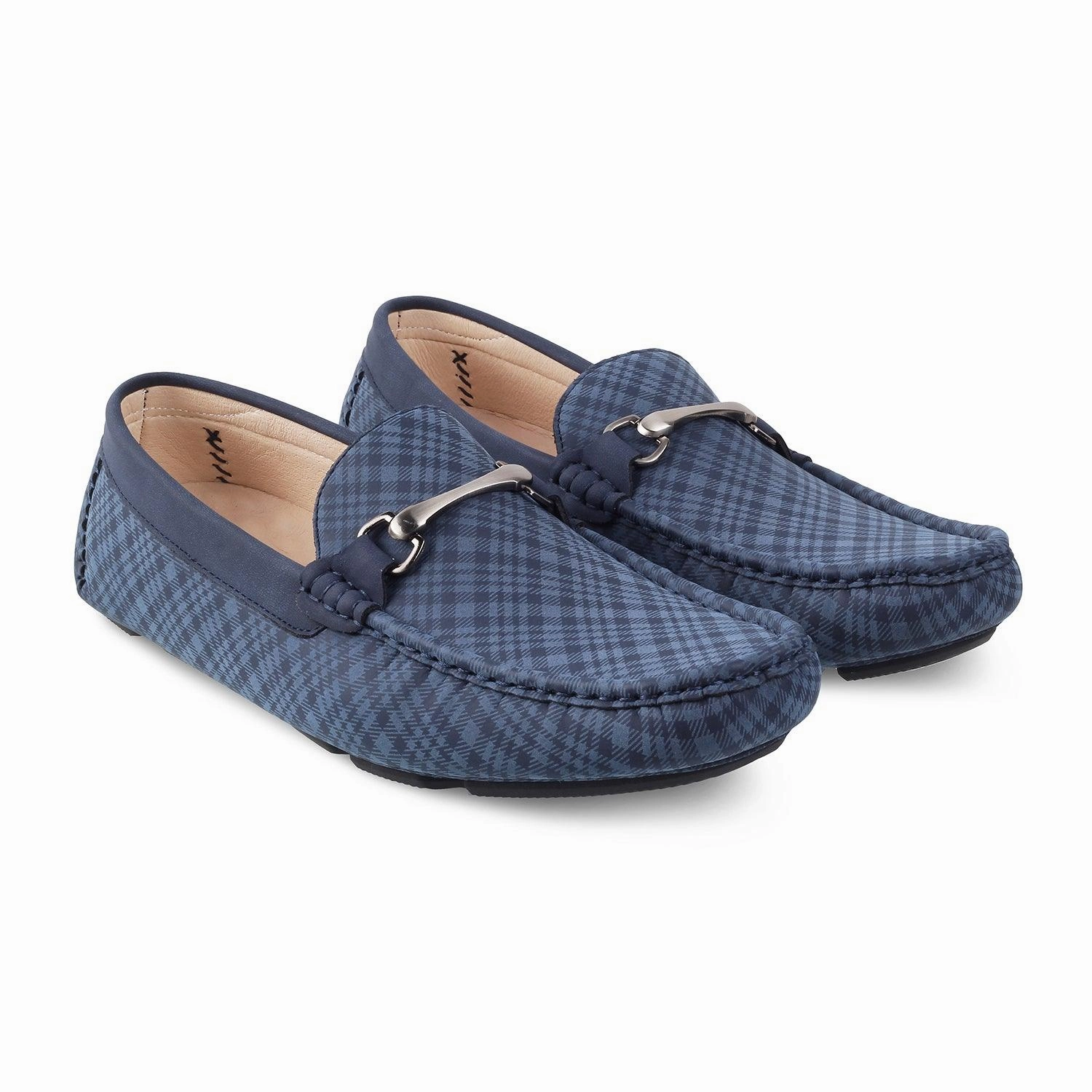 The Pirelli Blue Men's Leather Driving Loafers Tresmode Top Sider Tassel Loafers