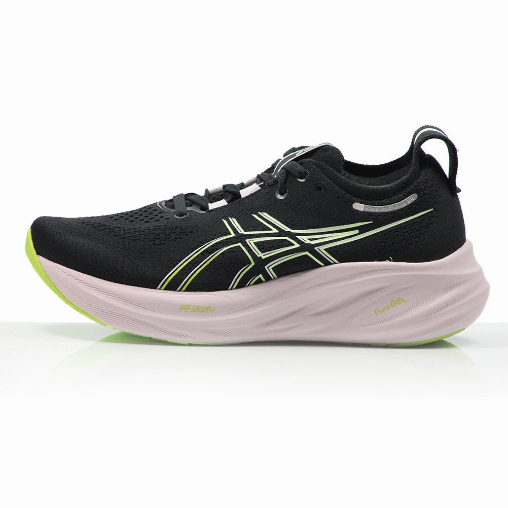Rare Asics Wrestling Shoes Asics Gel Nimbus 26 Women's Running Shoe - Black/Neon Lime