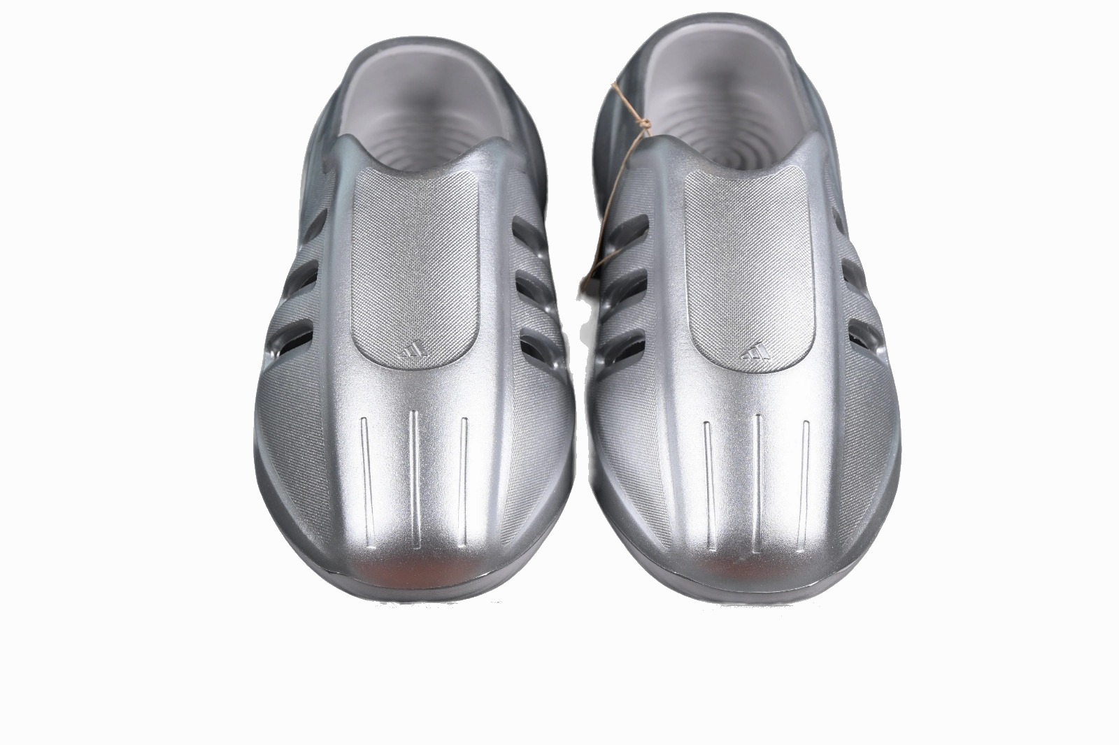 Adidas Men's Adifom Iiinfinity Mule Shoes - Metallic Silver Extra Wide Slippers For Diabetics
