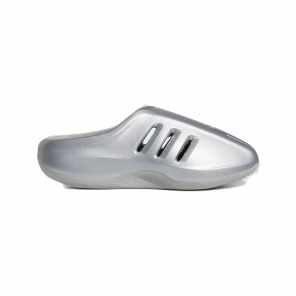 Adidas Men's Adifom Iiinfinity Mule Shoes - Metallic Silver Suede Platform Slippers