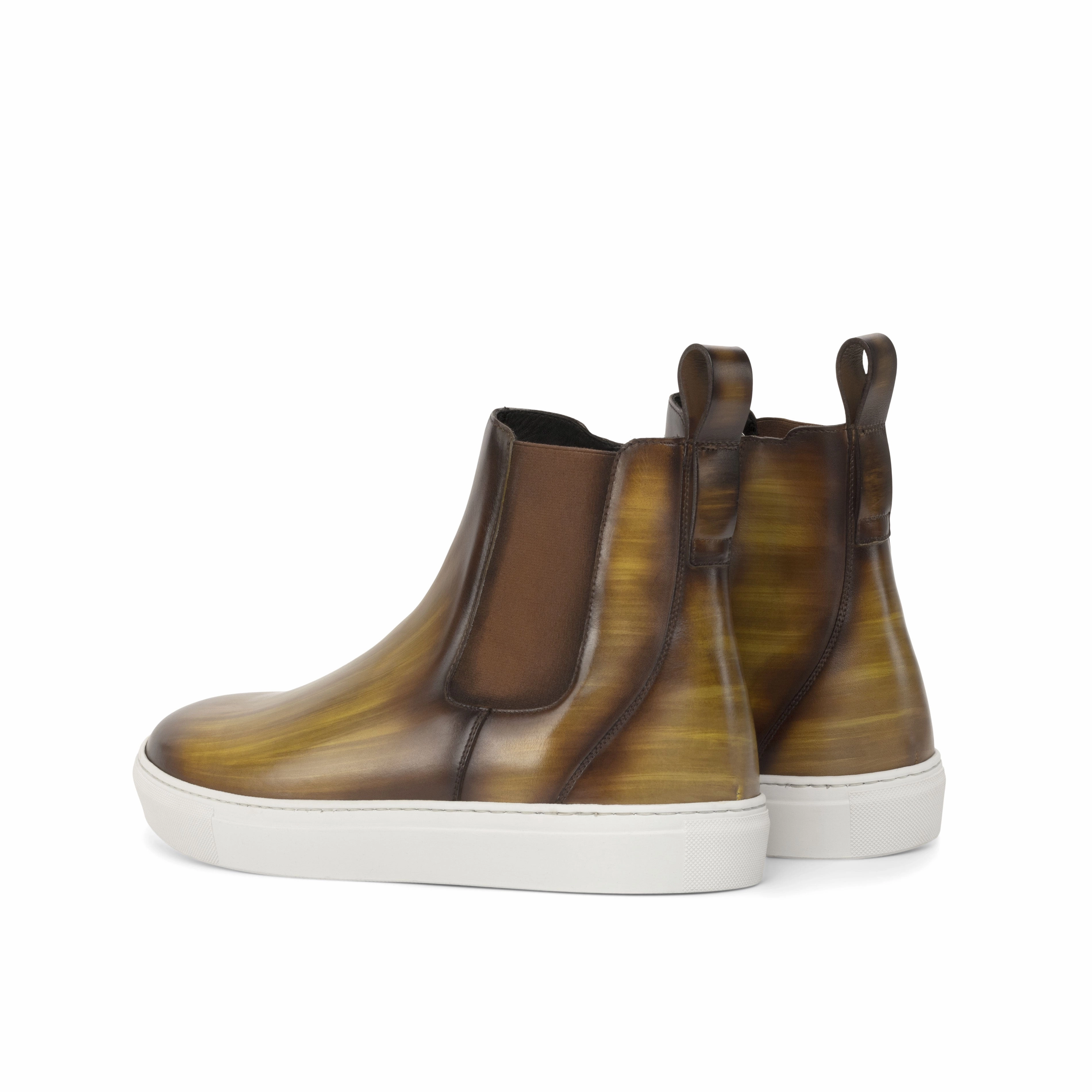 Cognac Regular Patina Chelsea Sneaker Boots Celina Chelsea Boots
