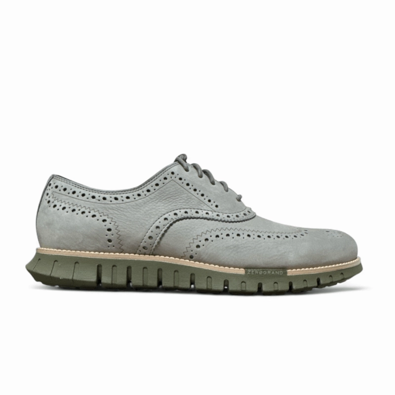 Cole Haan Men's ZEROGRAND Remastered Wingtip - Sea Stone Nubuck Best Cheap Oxfords