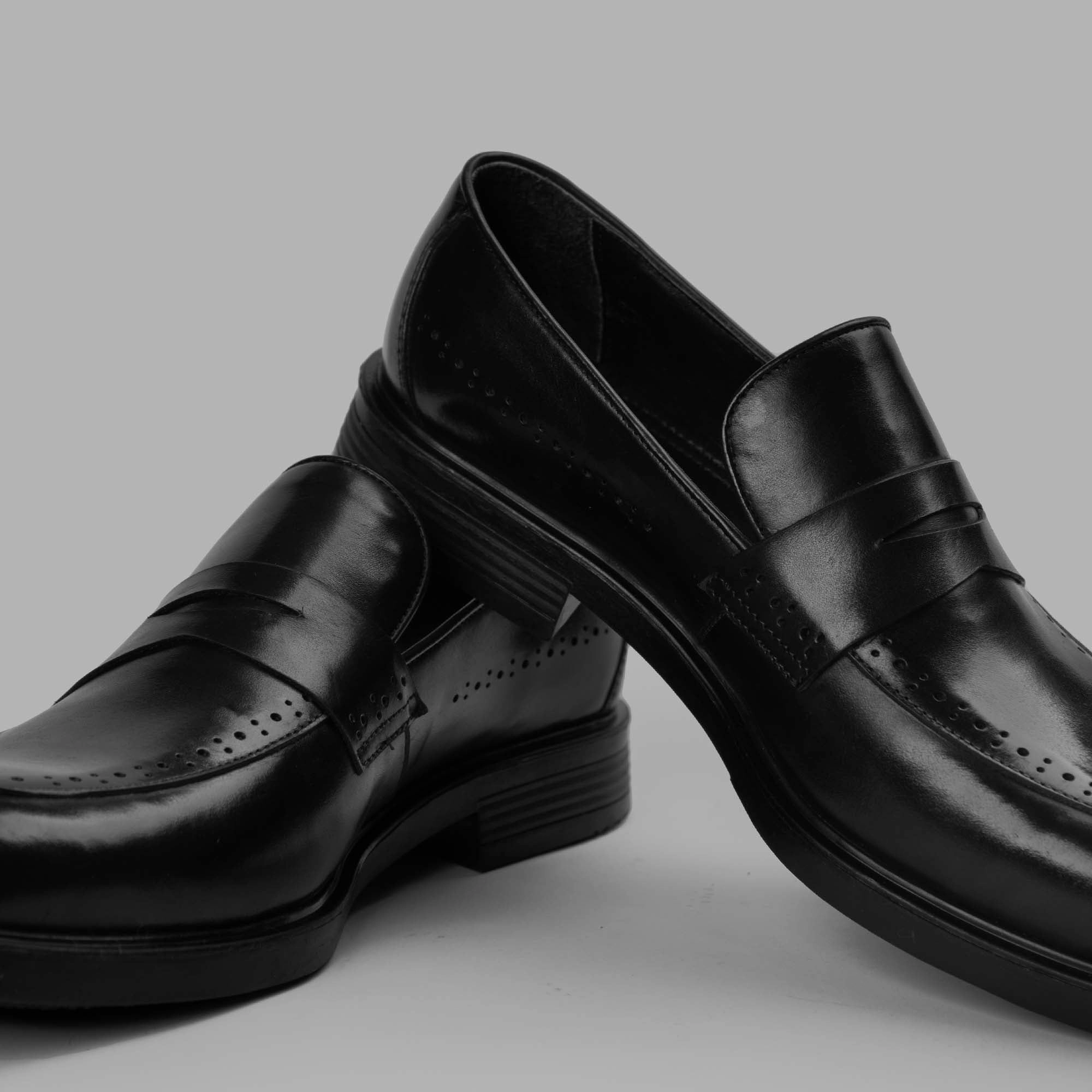 1461 Year Of The Snake Leather Lace Up Shoes College Loafer Shoes - Black