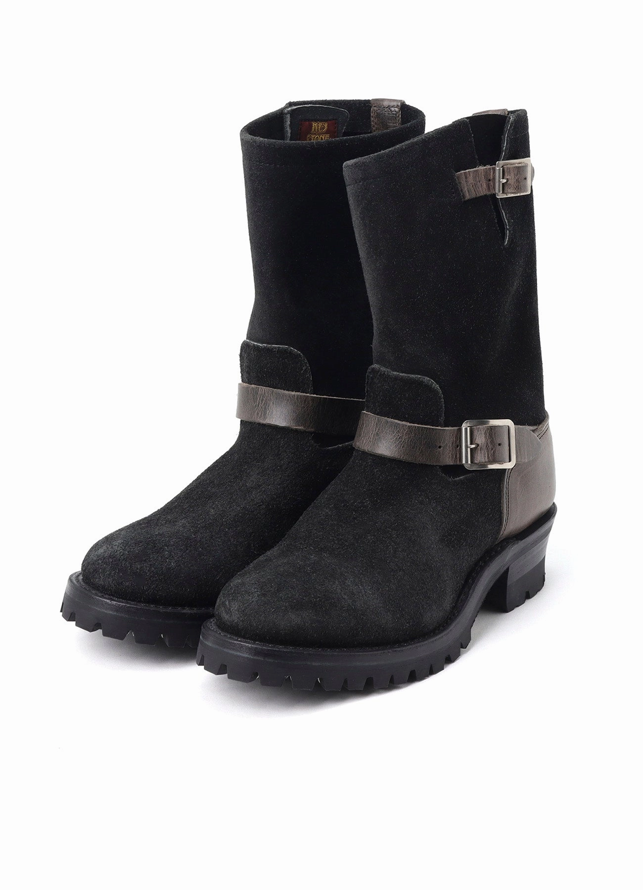 Y's for men  MASSESVELOUR/ FULL GRAIN  ENGINEER BOOTS TWO TONE Thorogood Boots Near Me