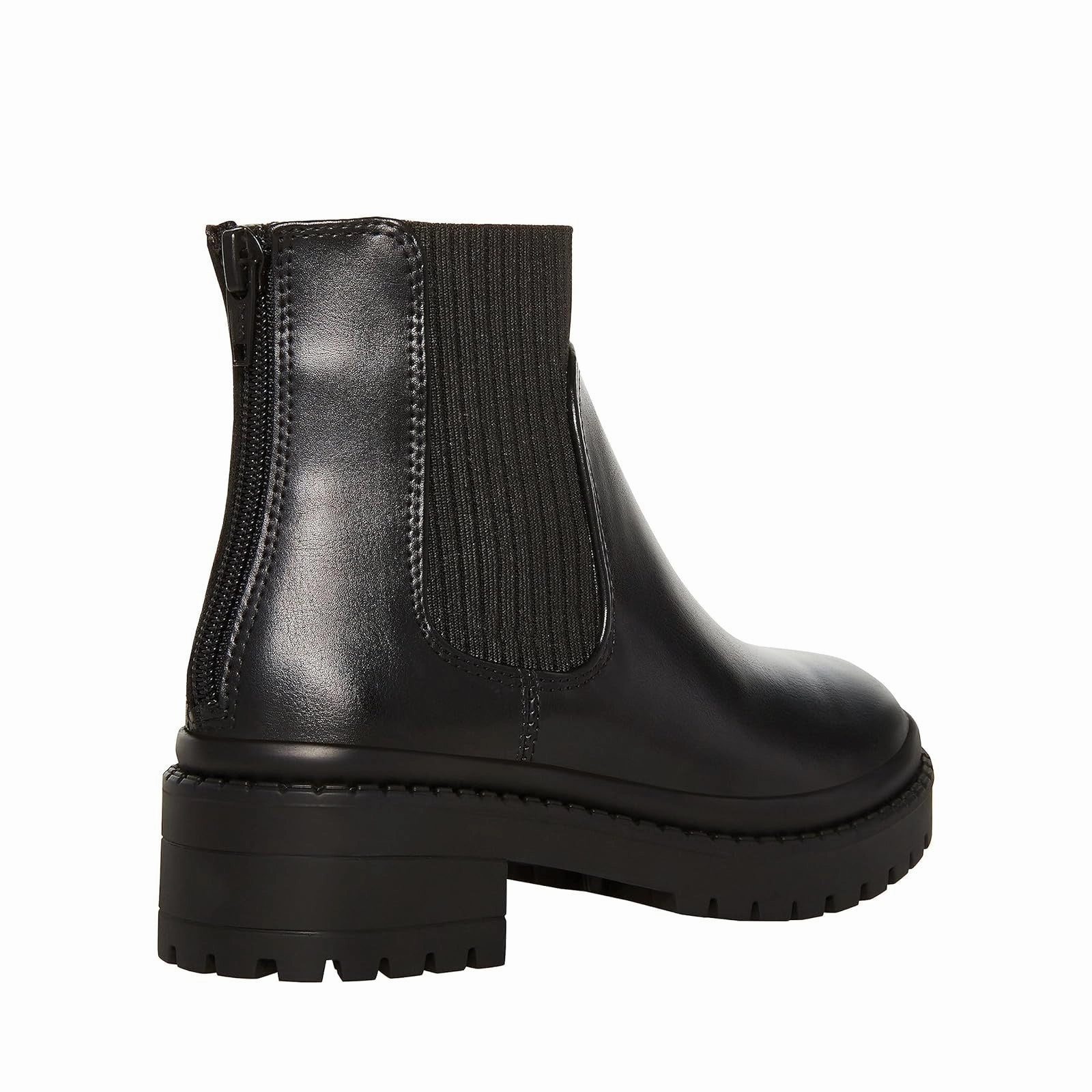 Mulberry Chelsea Boots Steve Madden Hazzel Boots Kids  Black Round Toe Block Heel Chelsea JOBB1057
