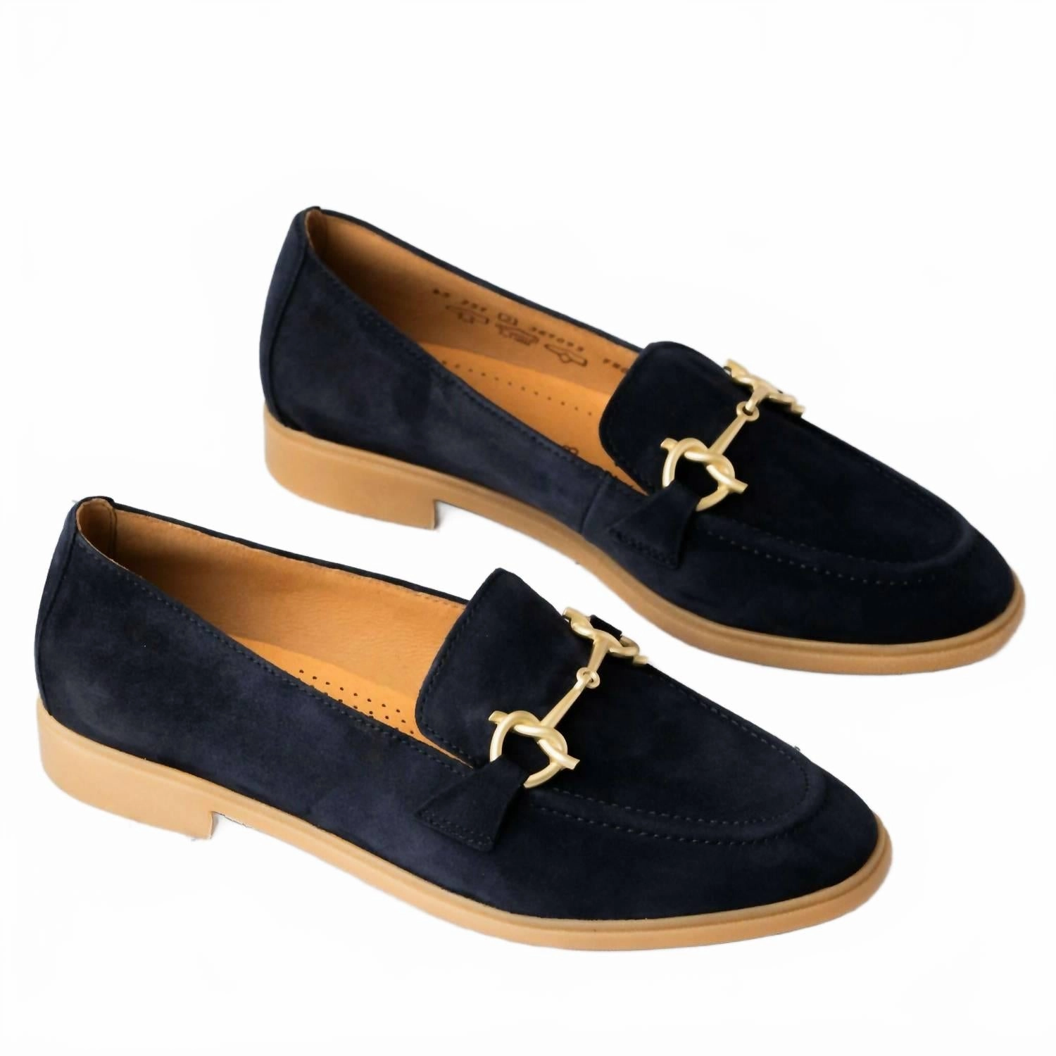 Women's Suede Loafers In Atlantic Blue Ladies Backless Loafers