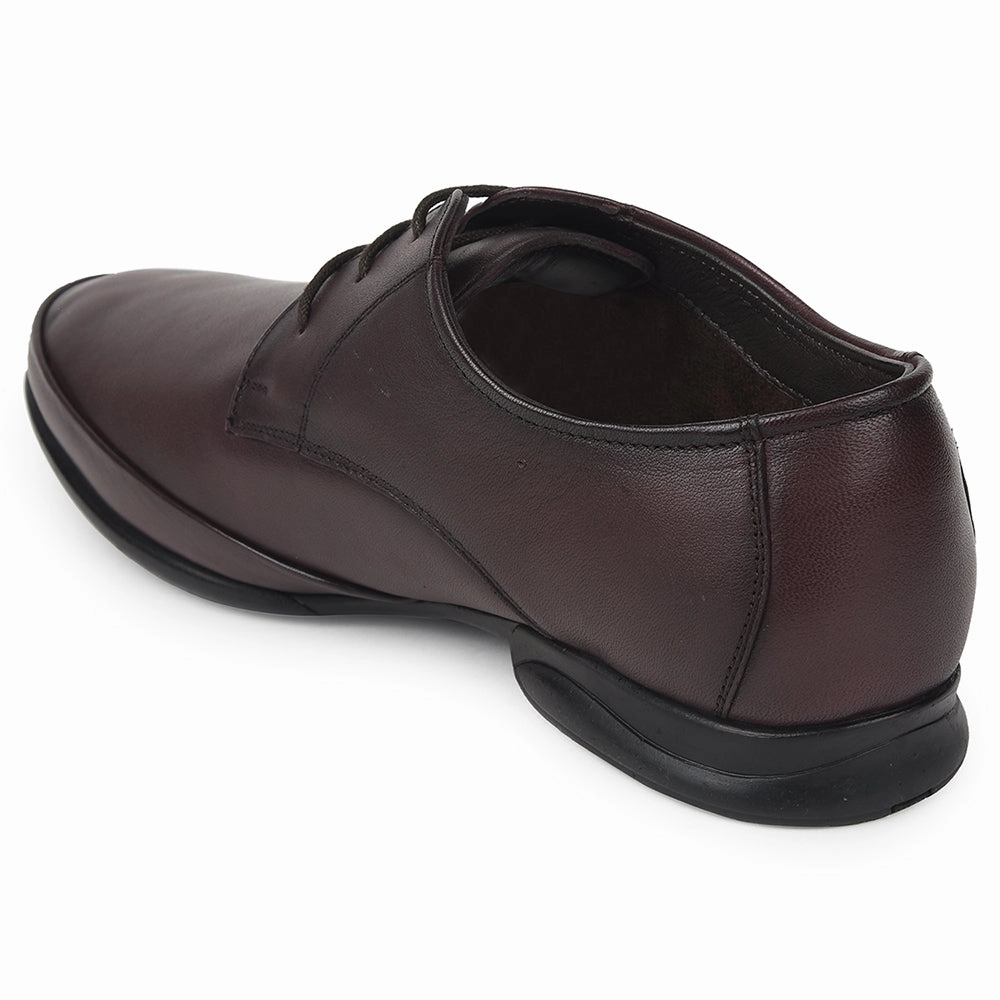 Derby Shoes Styling Healers Brown Formal Lacing Derby Shoes For Mens J757-02 By Liberty