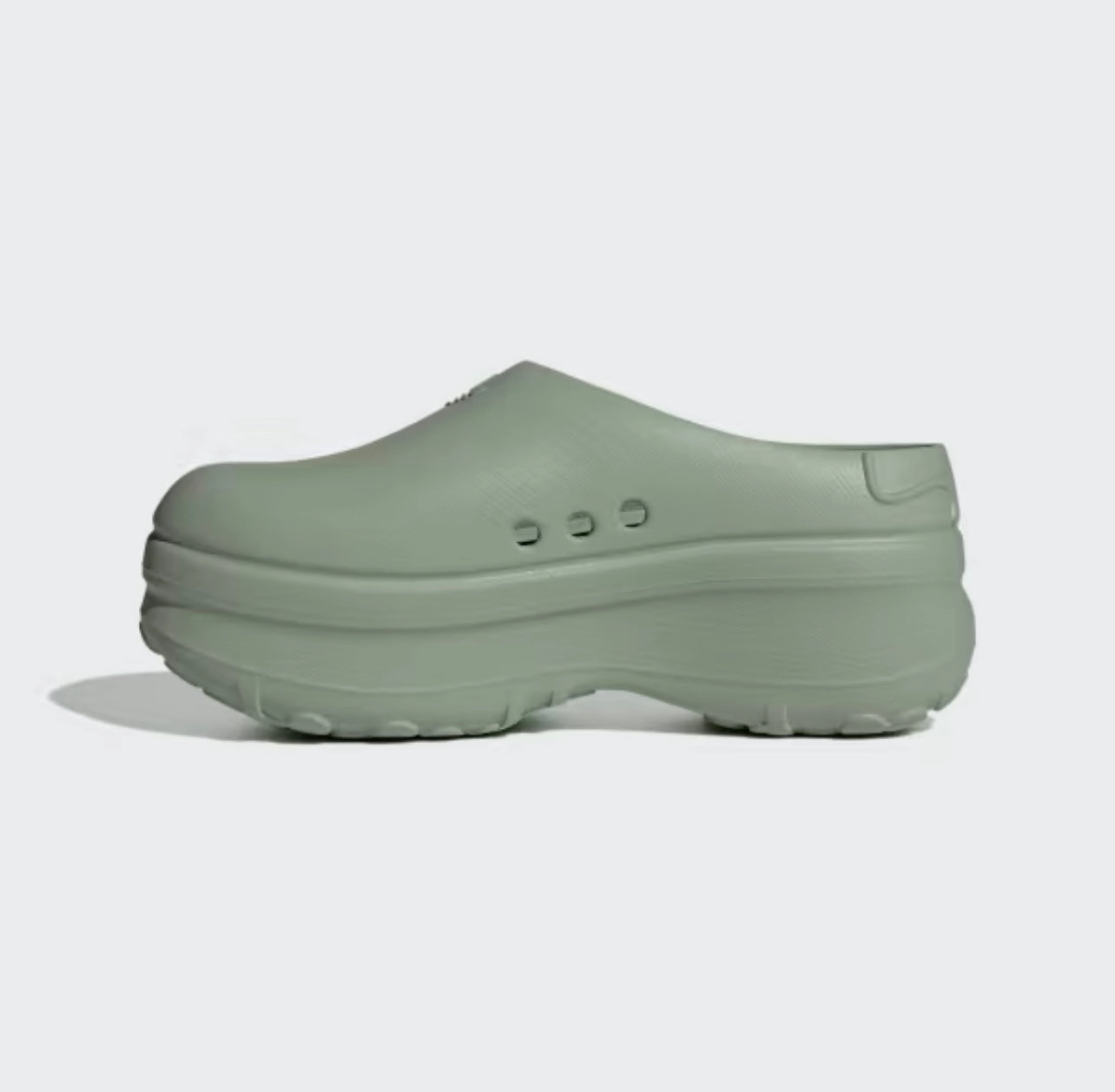 Slippers With Eyes LADIES' ADIFOM STAN SMITH MULE SHOES - Sil Green