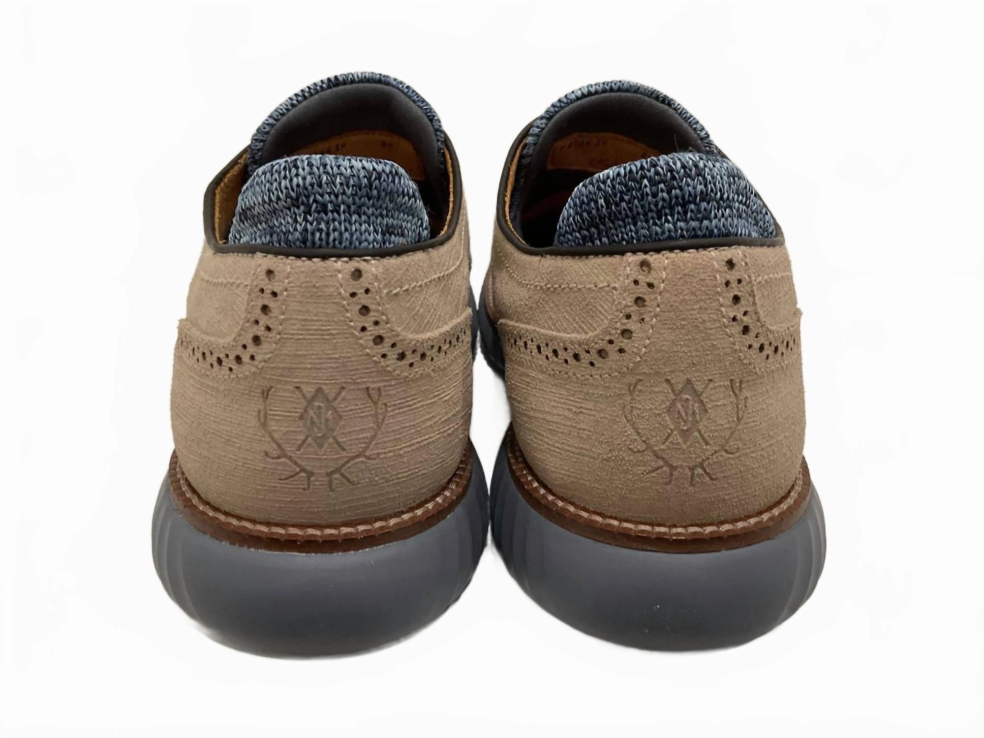 Oxford Heels Men's Countryaire Suede Plain Toe Oxford In Bone