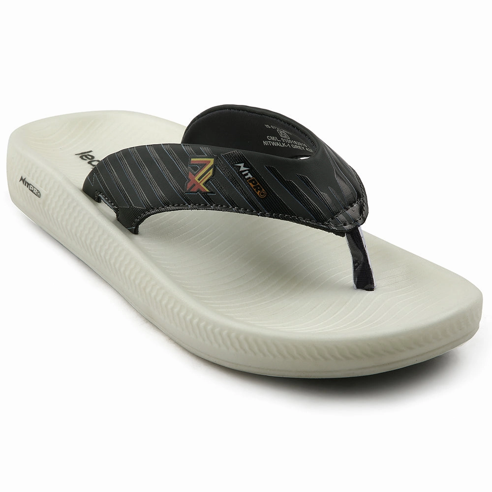 Gary Anderson Of Flip Or Flop Leap7x Grey Casual Flip Flop For Men NITWALK-1 By Liberty