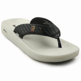 White Studded Flip Flops Leap7x Grey Casual Flip Flop For Men NITWALK-1 By Liberty