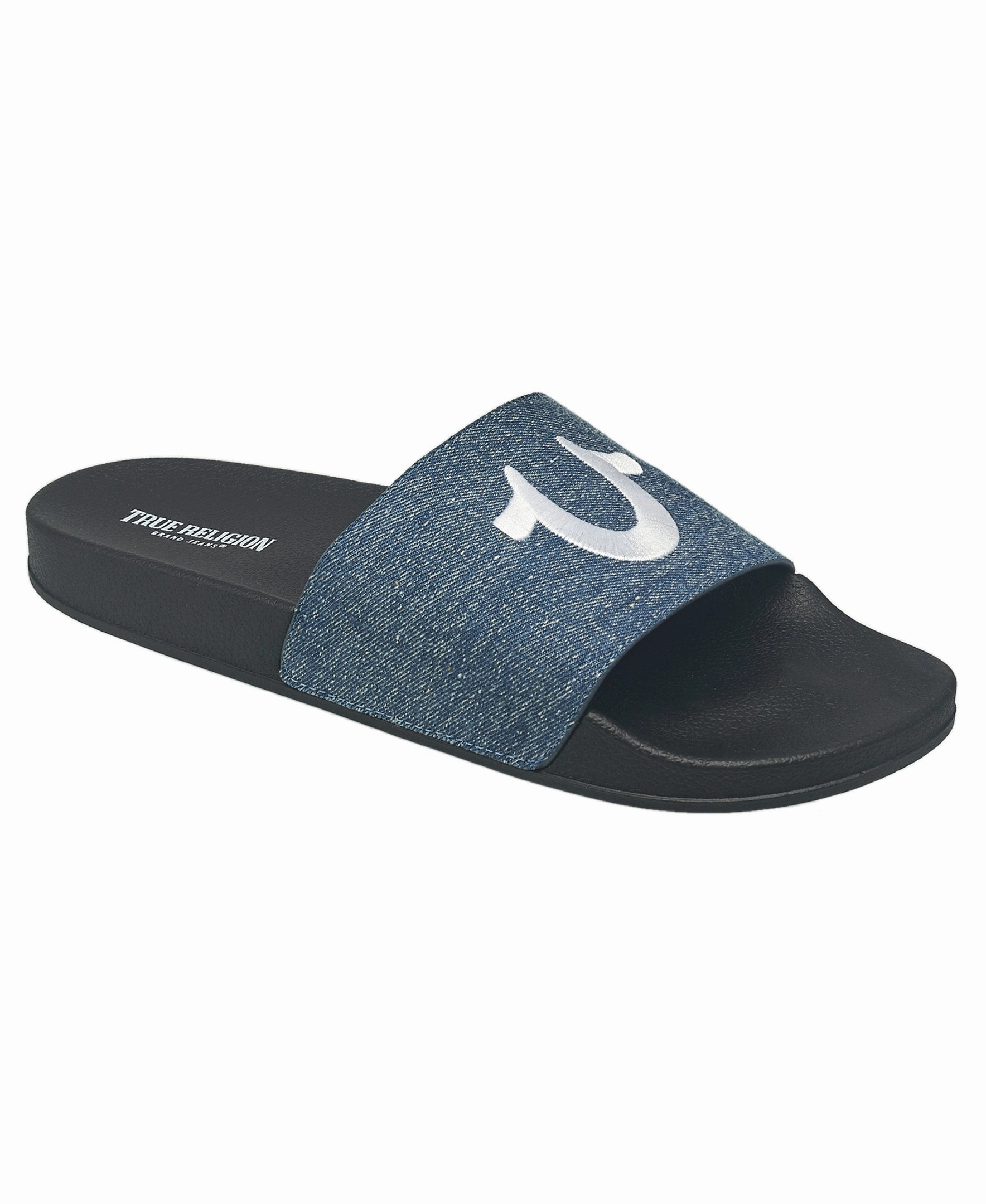 True Religion Men's Asap Slides Good Slippers For Sweaty Feet