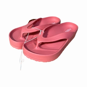 Pink Sandals Flip Flops Map Love, Size 6 Lauren Conrad Honey Flip Flops