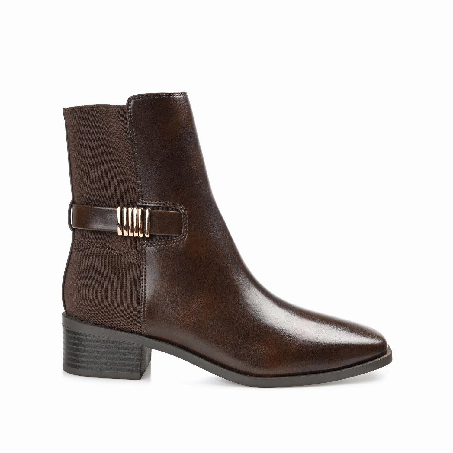 AUBRIE SQUARE TOE BOOTIES IN VEGAN LEATHER Sandro Chelsea Boots
