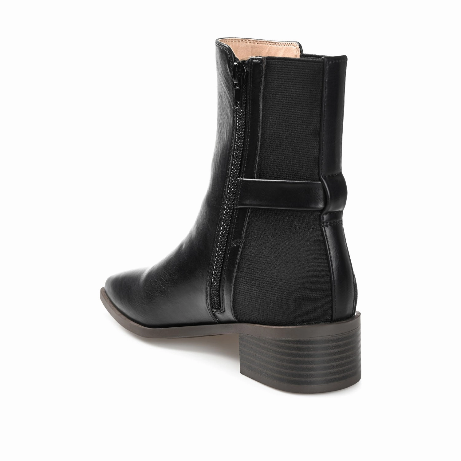 AUBRIE SQUARE TOE BOOTIES IN VEGAN LEATHER