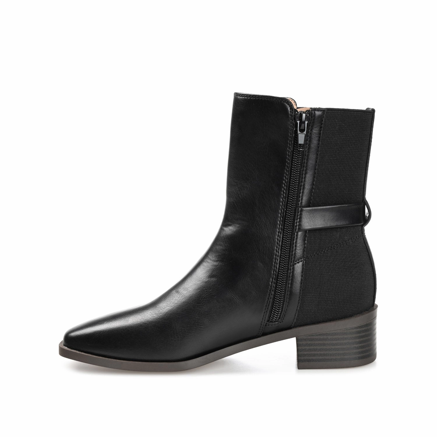 AUBRIE SQUARE TOE BOOTIES IN VEGAN LEATHER