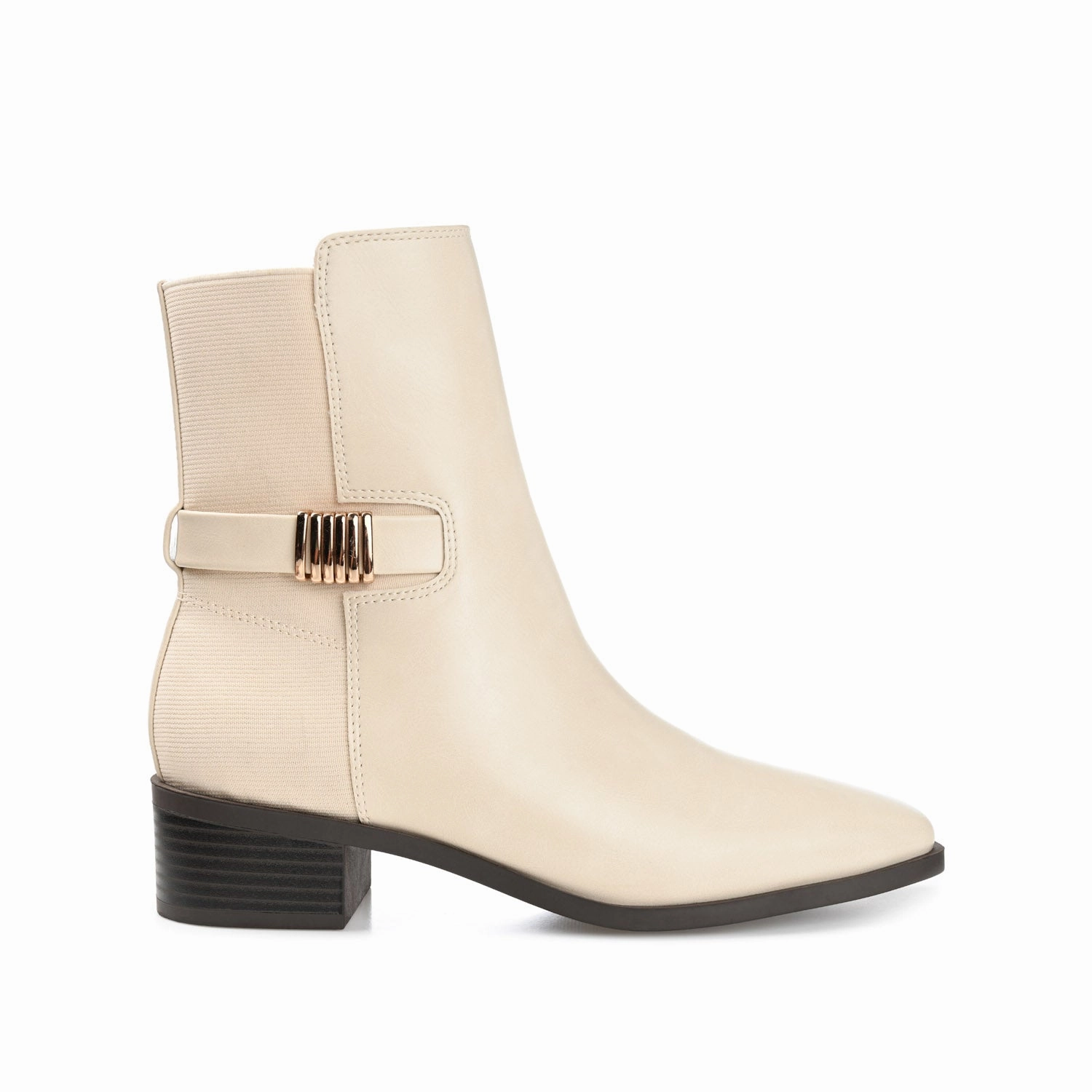 AUBRIE SQUARE TOE BOOTIES IN VEGAN LEATHER Original Chelsea Boots