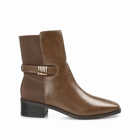 Chelsea Boots Studs AUBRIE SQUARE TOE BOOTIES IN VEGAN LEATHER