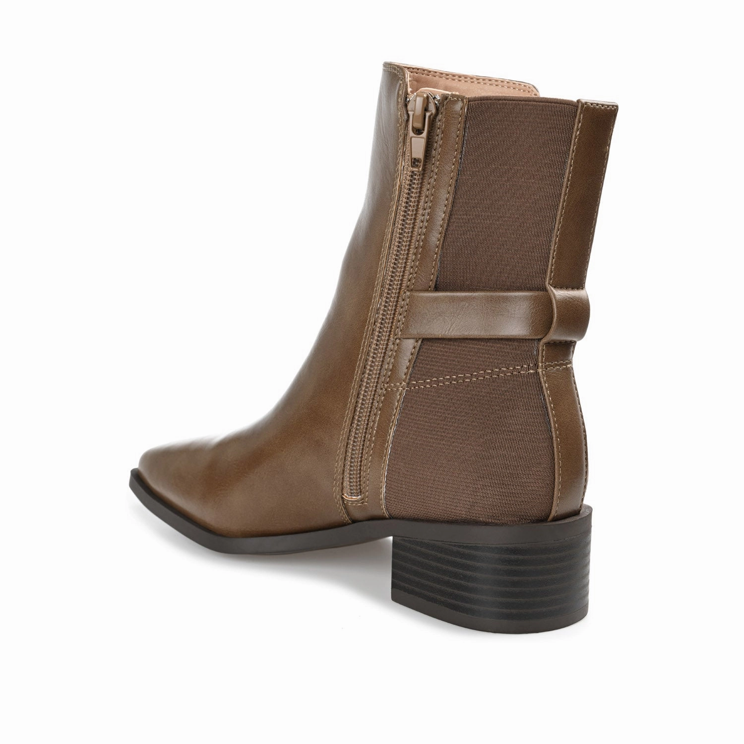 Chunky Chelsea Boots Uk AUBRIE SQUARE TOE BOOTIES IN VEGAN LEATHER