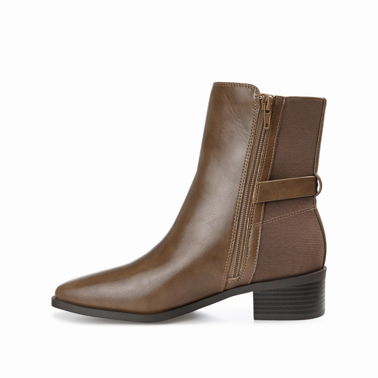 Women's Casual Chelsea Boots AUBRIE SQUARE TOE BOOTIES IN VEGAN LEATHER