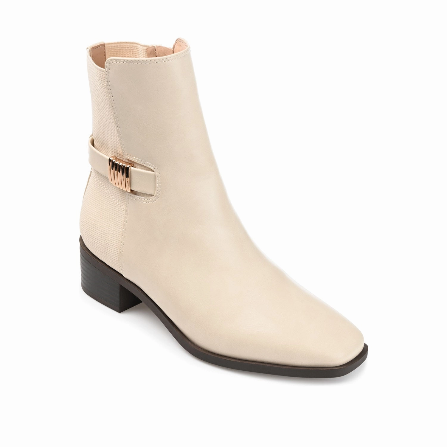 AUBRIE SQUARE TOE BOOTIES IN VEGAN LEATHER Chelsea Boots Western