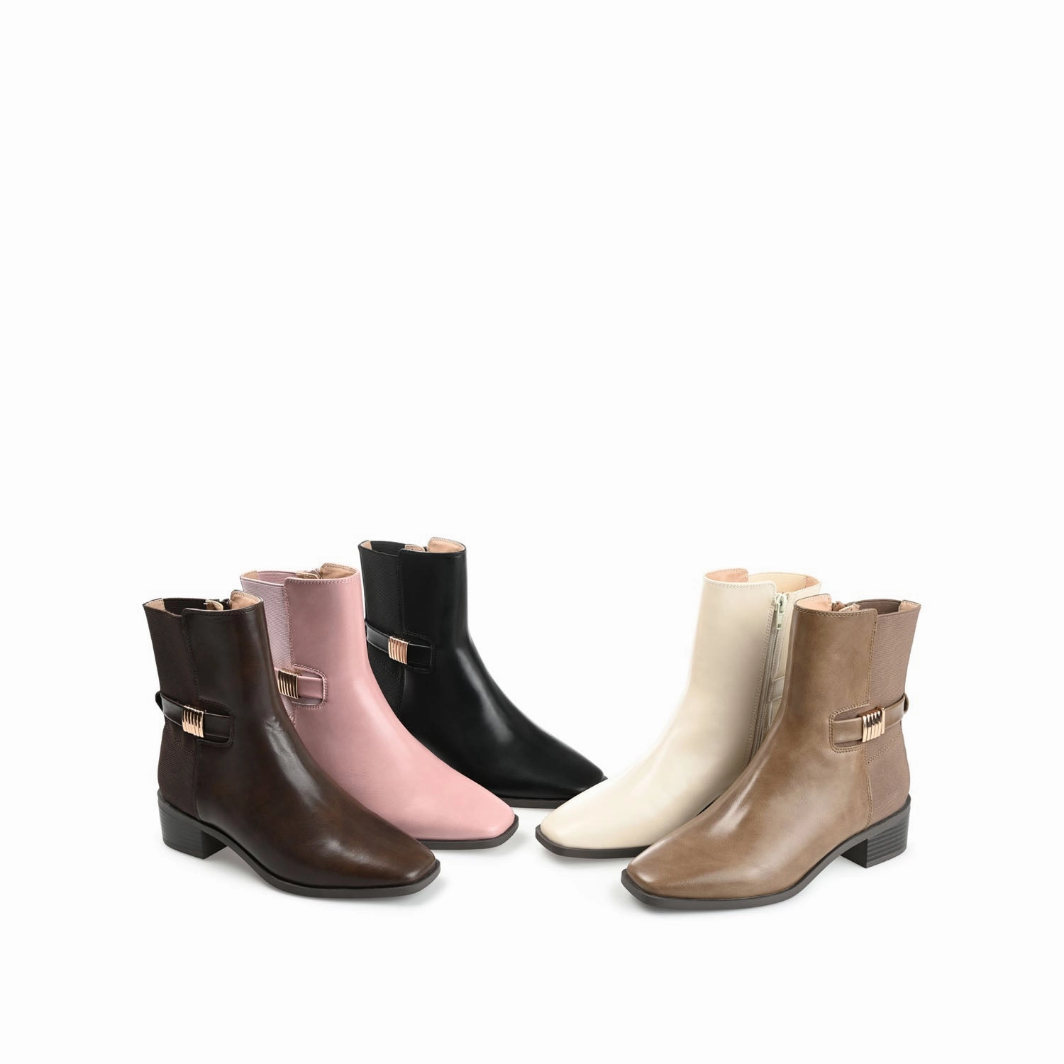 Kennel Schmenger Chelsea Boots AUBRIE SQUARE TOE BOOTIES IN VEGAN LEATHER
