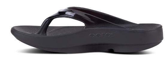 OOFOS 1401 OOLALA  - BLACK Flip Flops Driving Uk