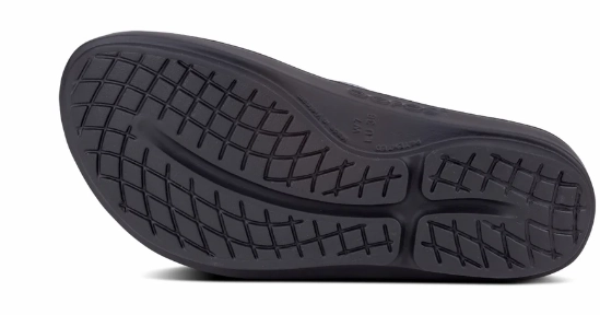 OOFOS 1401 OOLALA  - BLACK Minecraft Flip Flop