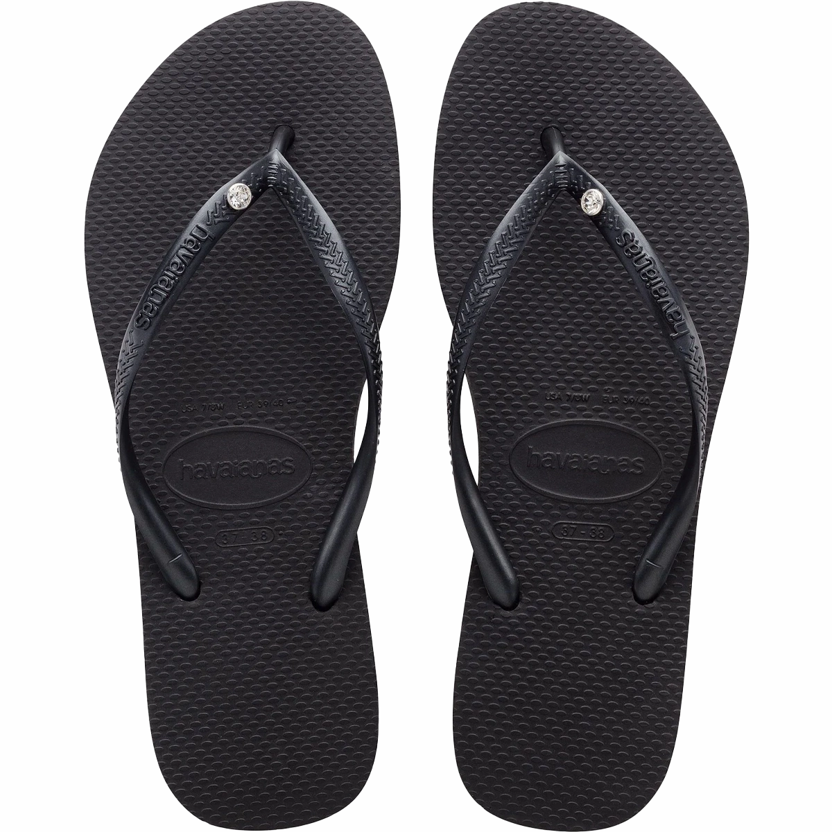 Badass Flip Flops Women's Slim Crystal SW II Sandal