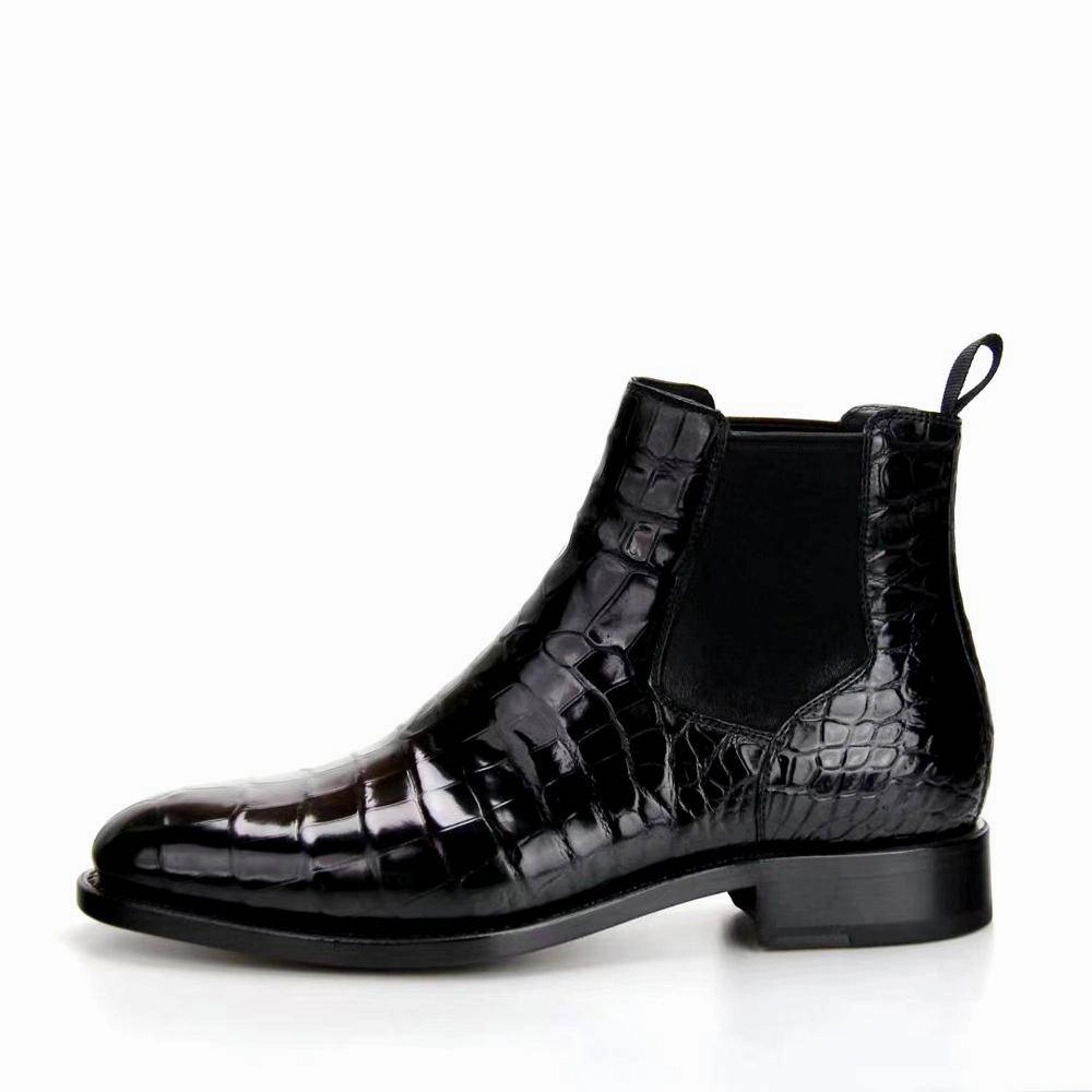 Crocodile Shoes Handmade Crocodile Skin Leather Chelsea Boots Caslon Miller Chelsea Boots