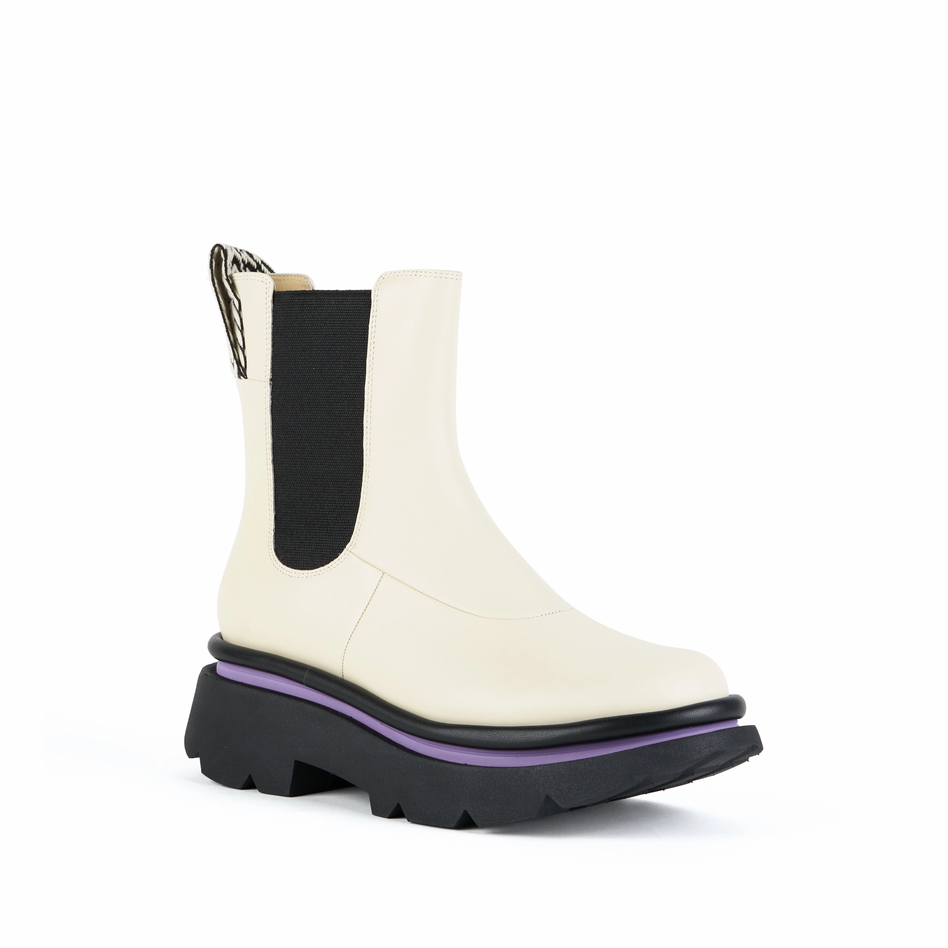 CRUNCH CHELSEA BOOT IVORY Chelsea Boots With Joggers