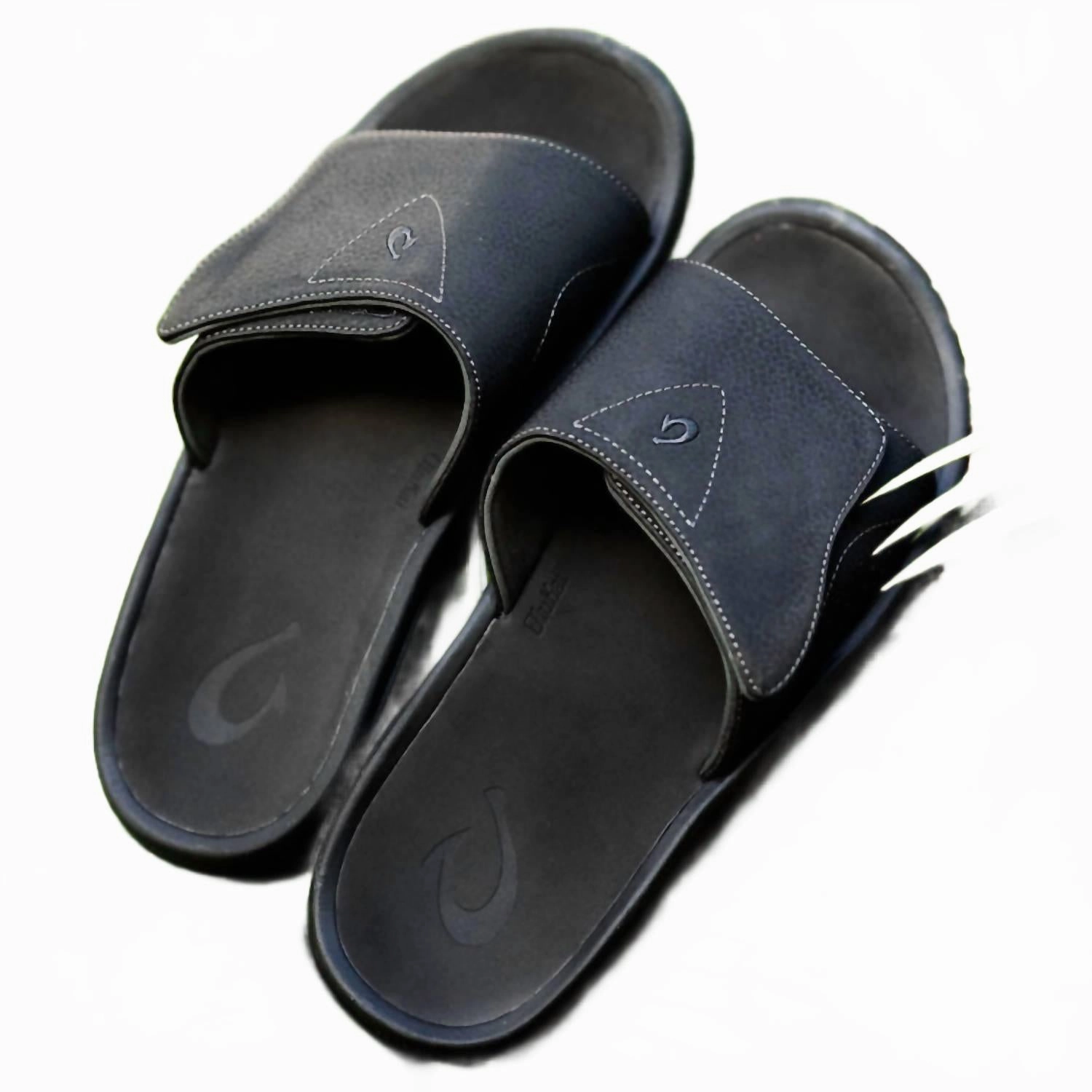 Sandals Rhinestone Men??S Nalu Versatile Slide Sandals In Black/black