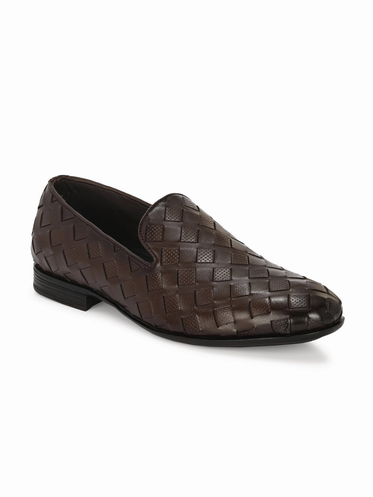 Dahmer Leather Quilted Loafers Piercing Loafers