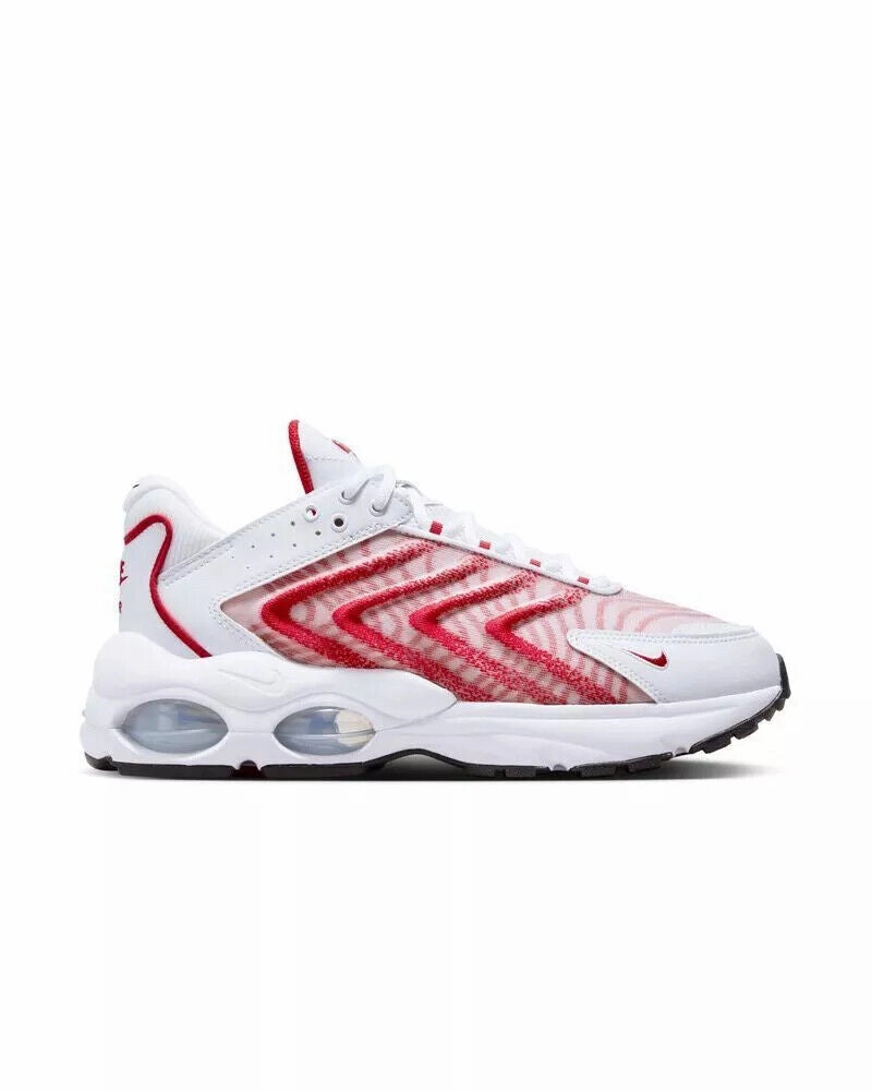 Hockey Nike Shoes Nike Air Max TW DQ3984-104 Sneakers Unisex White Red Lace Up Casual Shoes NR8437 (White,9)