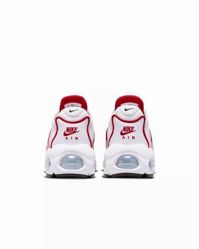 Nike Air Max TW DQ3984-104 Sneakers Unisex White Red Lace Up Casual Shoes NR8437 (White,9) Year Of The Dragon Nike Shoes