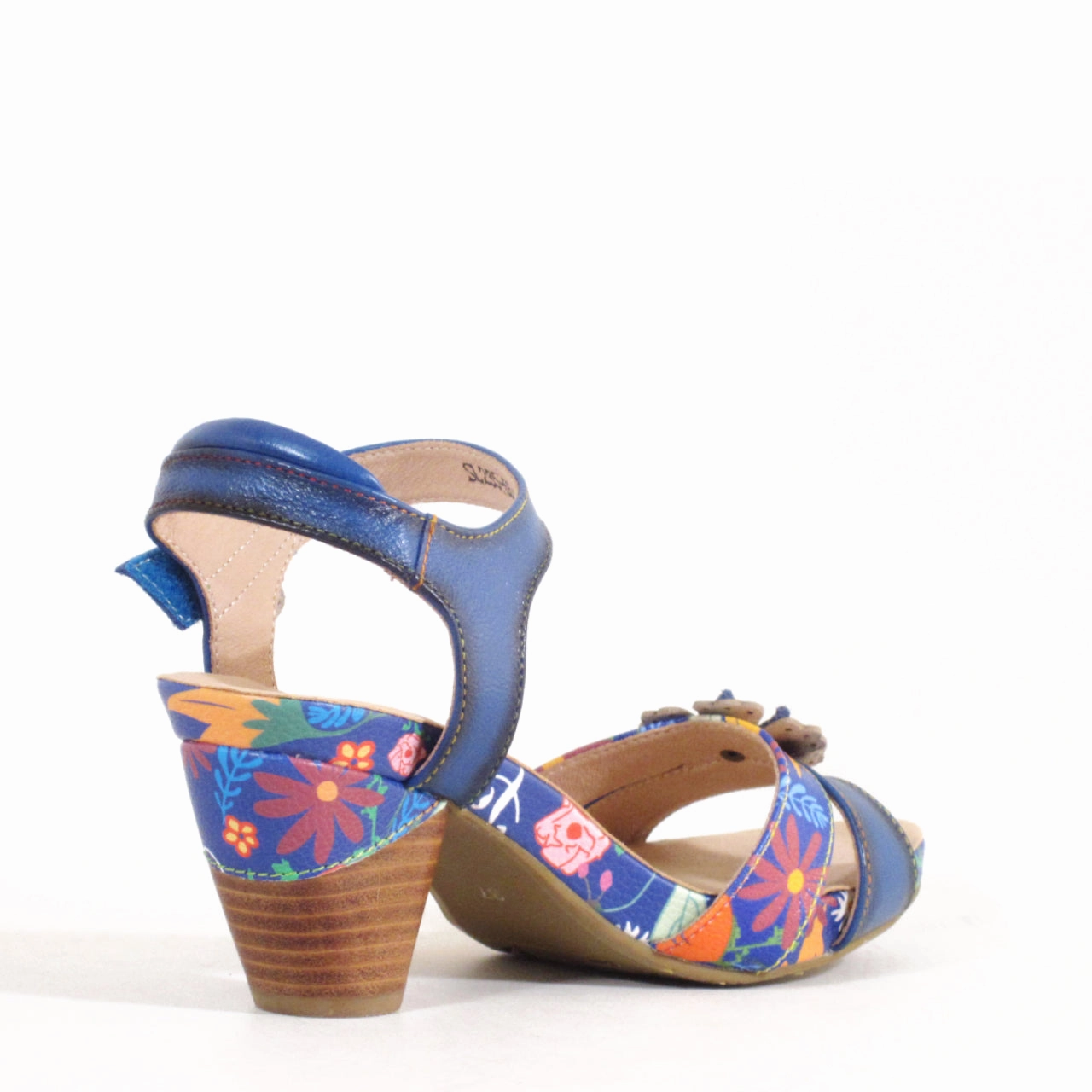 Retro High Heel Sandals Daphne Retro Floral Heels