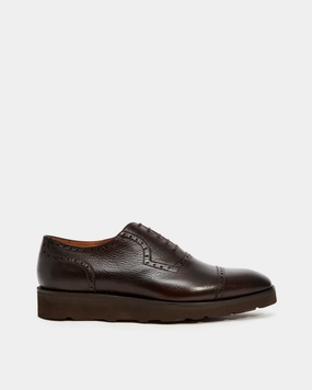 Dark Brown Brogue Lightweight Dress Shoe Oxfords Never Brogues