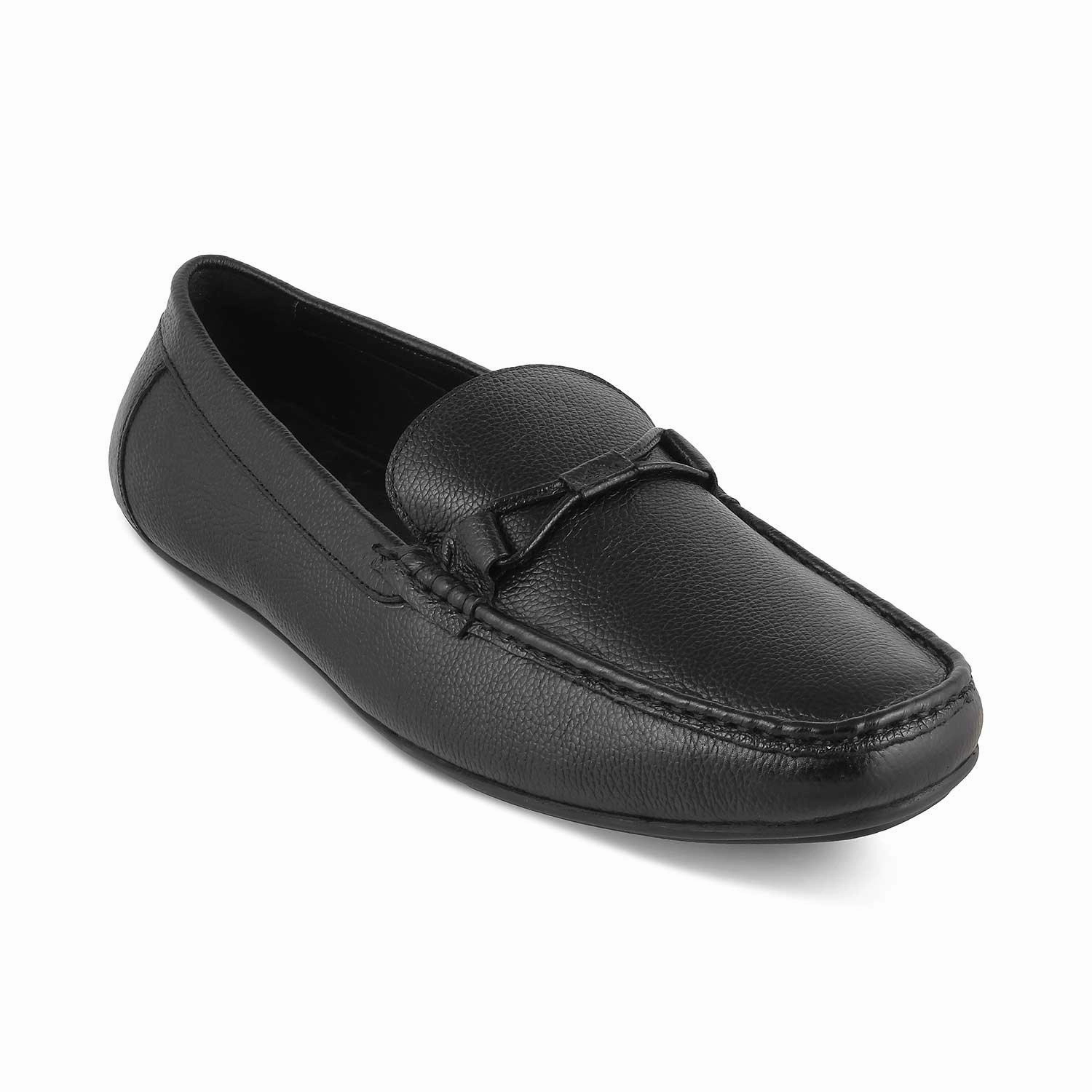 Toga Loafers The Levent Black Men's Leather Driving Loafers Tresmode