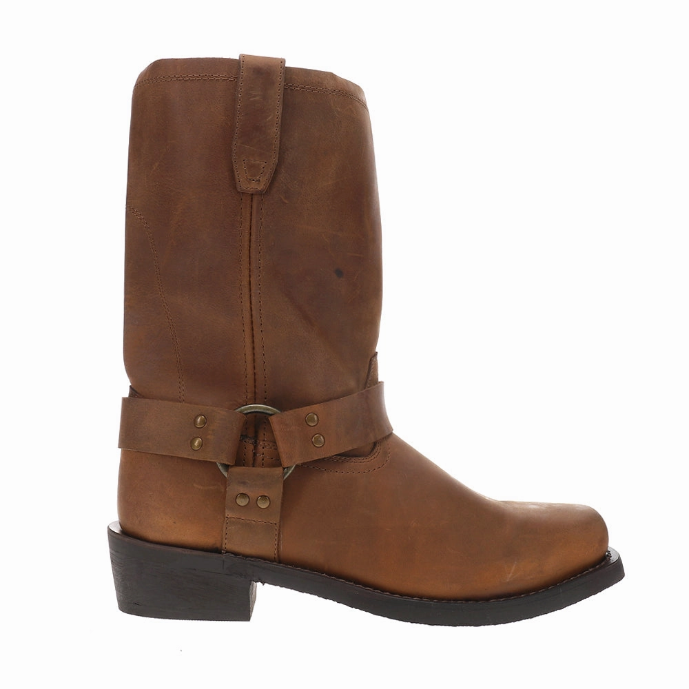 Florsheim Chelsea Boots Dean Harness Square Toe Pull On Motorcycle Cowboy Boots