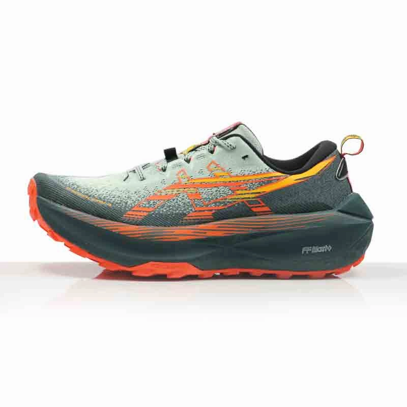 Asics Trabaco Max 4 Men's Trail Shoe - Cold Moss/Nova Orange Running Inserts For Shoes