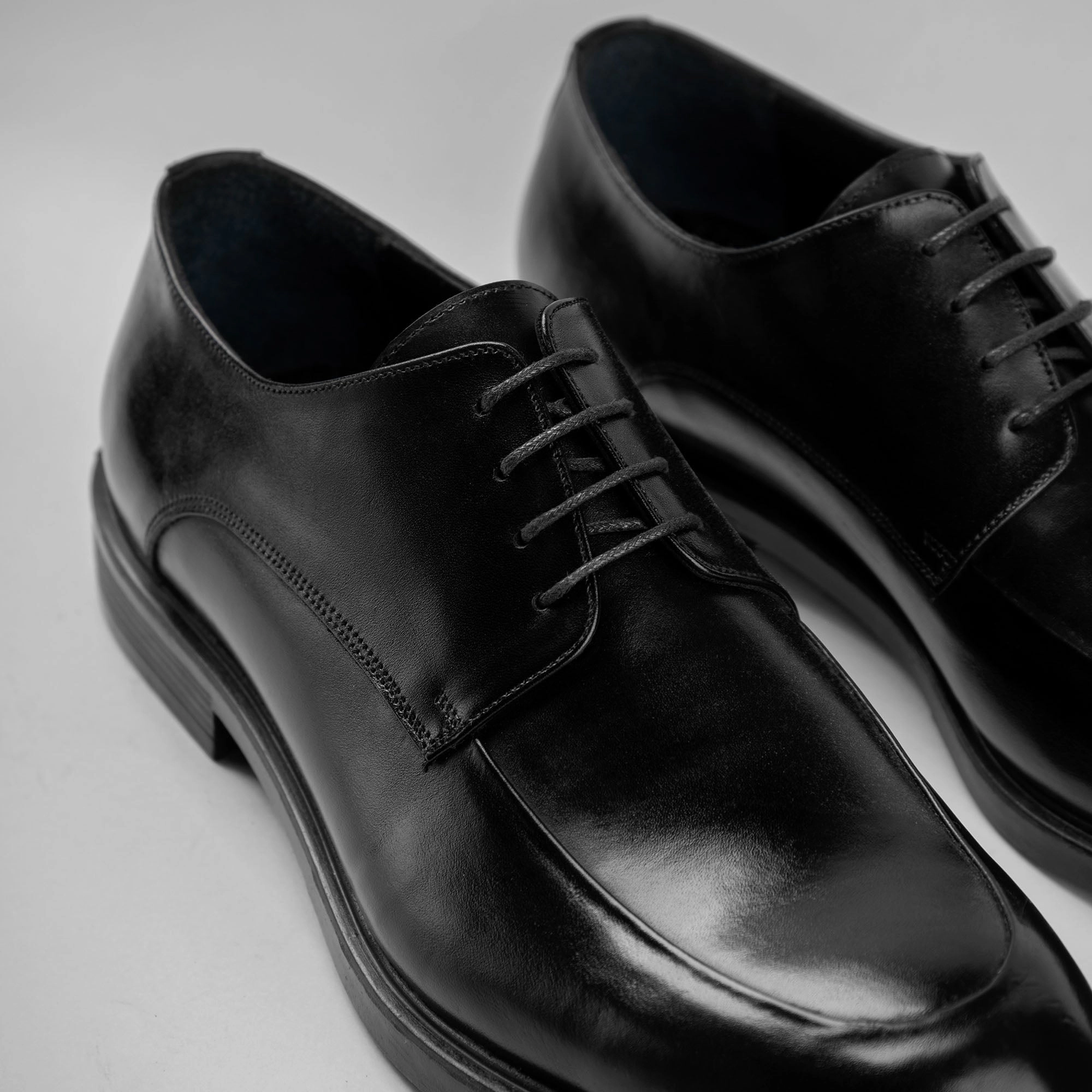 Fairy Lace Up Shoes Derby Moc Toe Shoes - Black