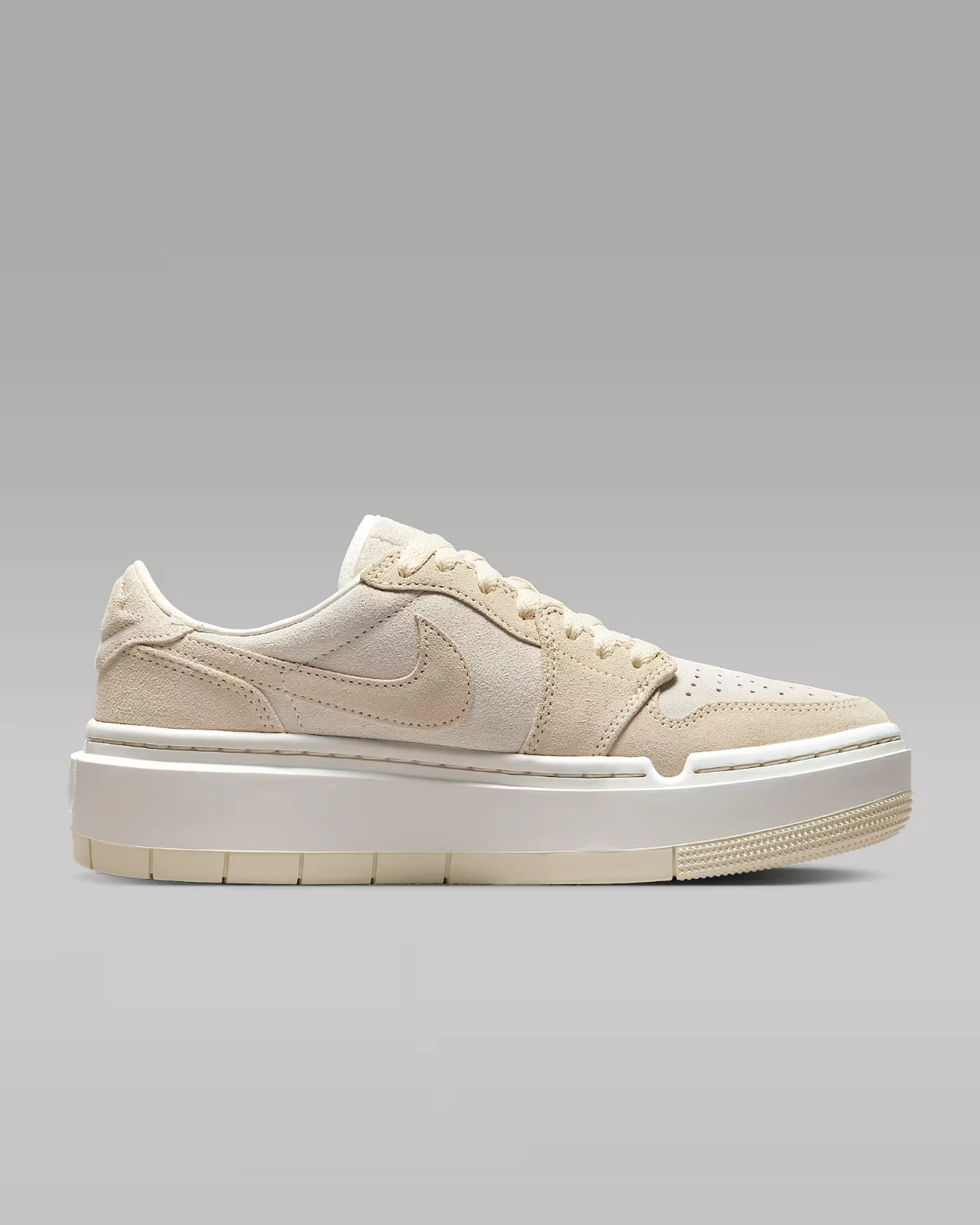 Wide Width Nike Shoes Nike Air Jordan 1 Elevate Low DH7004-101 Women's Sail Coconut Milk Leather Shoes