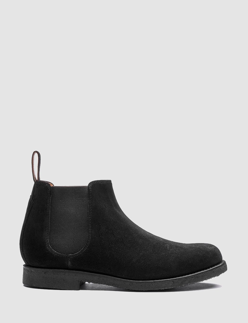 Grenson Hayden Suede Chelsea Boot - Black Chelsea Boots Light