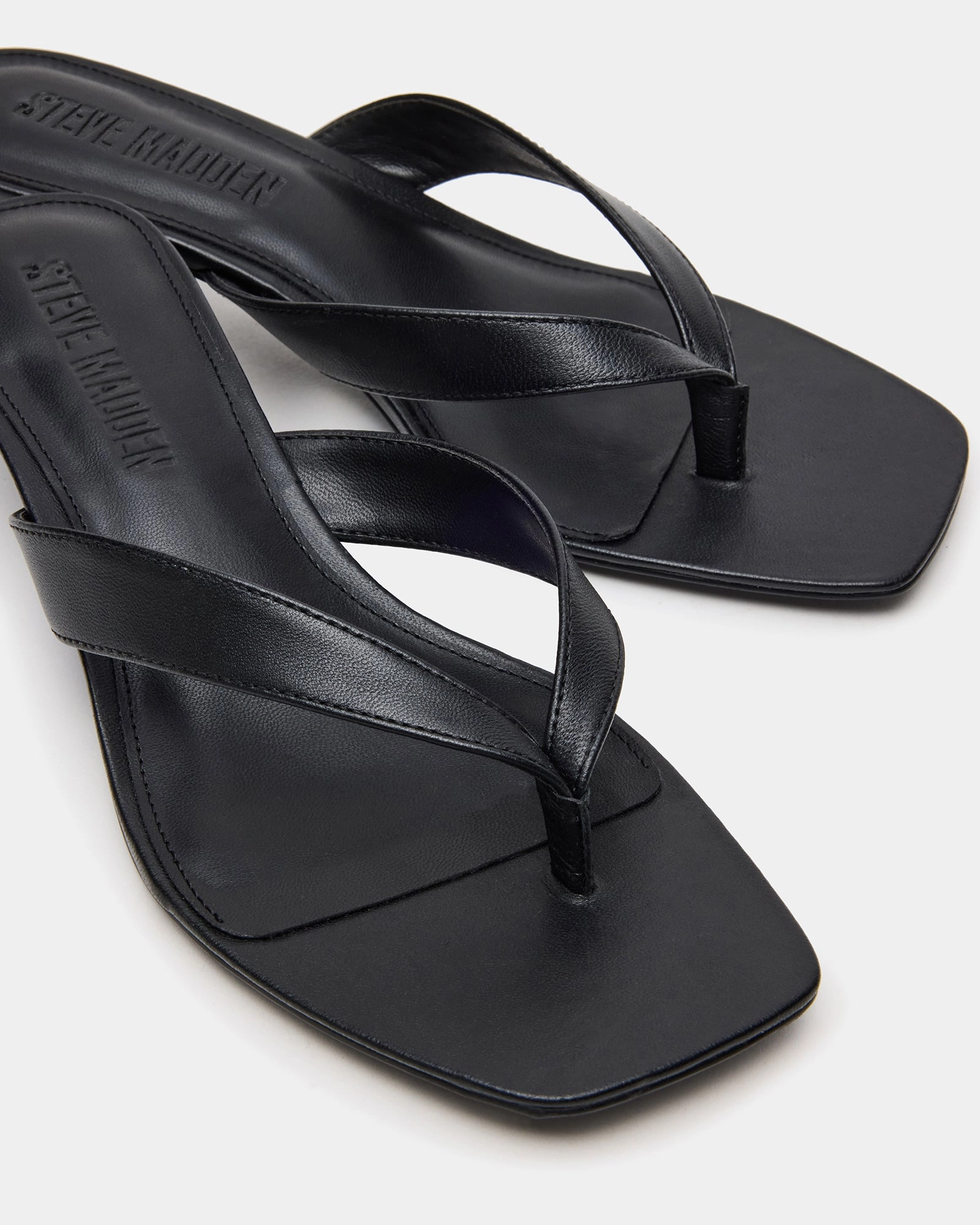 High Heel Insect Crush TRACIE BLACK LEATHER