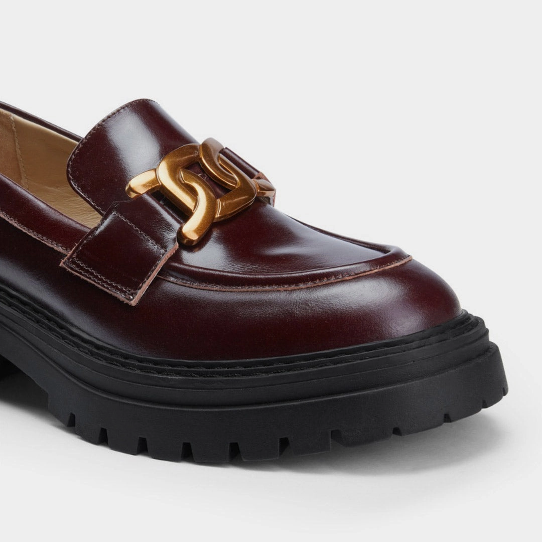 Nolan Brogue Boots *ALCOR BROWN - flatform leather brogue