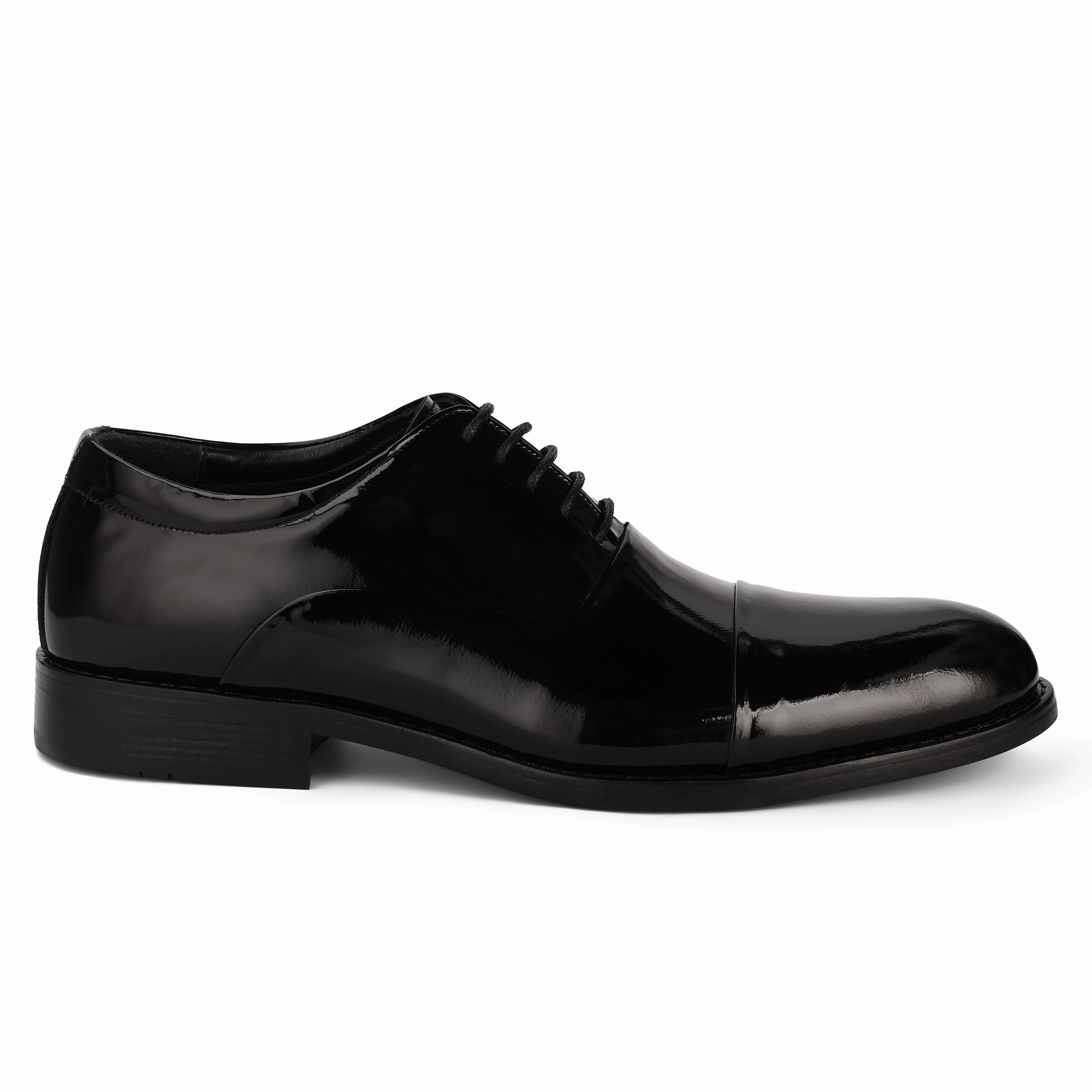 York Imperial Welted Derby Shoes Brio Classic Gloss Cap-toe - Black