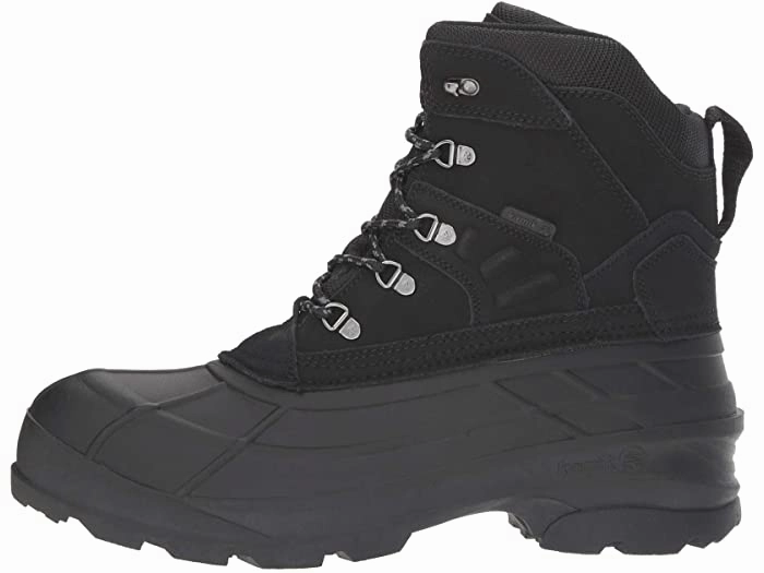 Black Low Heel Boots FARGO WIDE Winter Boot