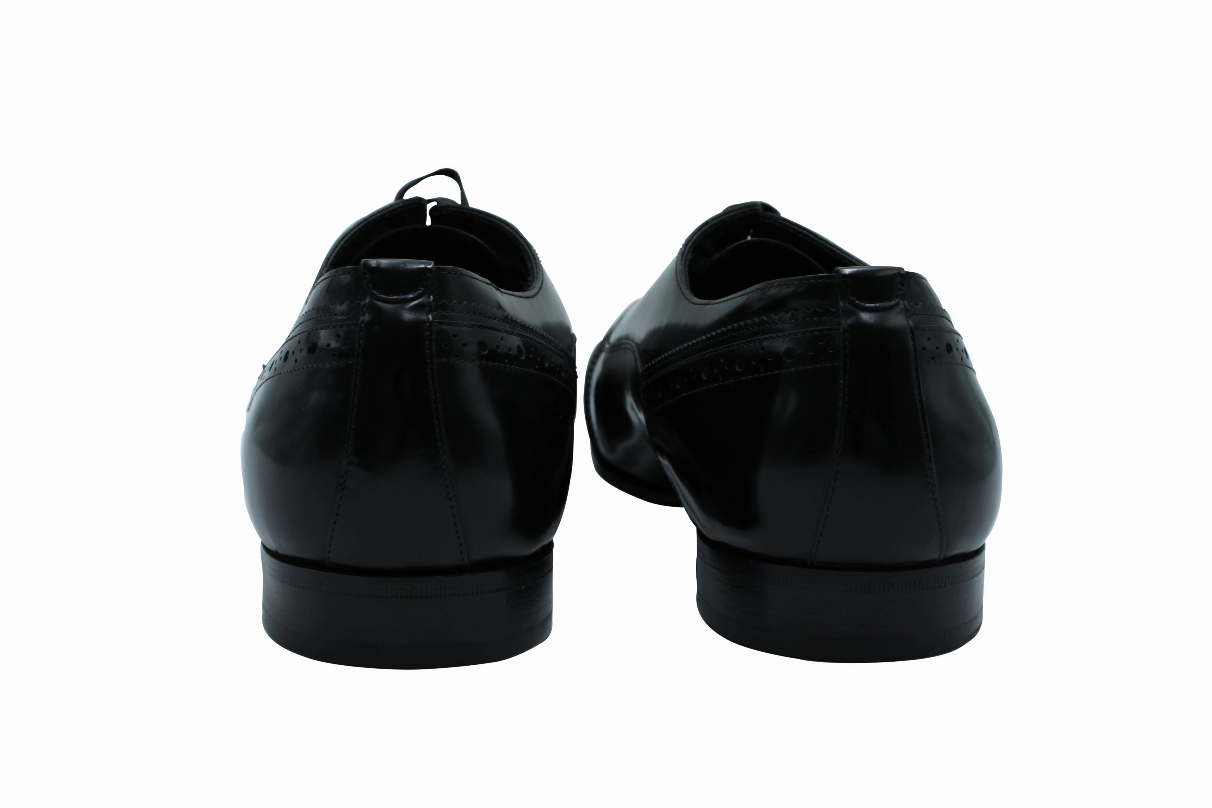 Dolce & Gabbana Wingtip Brogues in Black Leather Brogue Derby Shoes