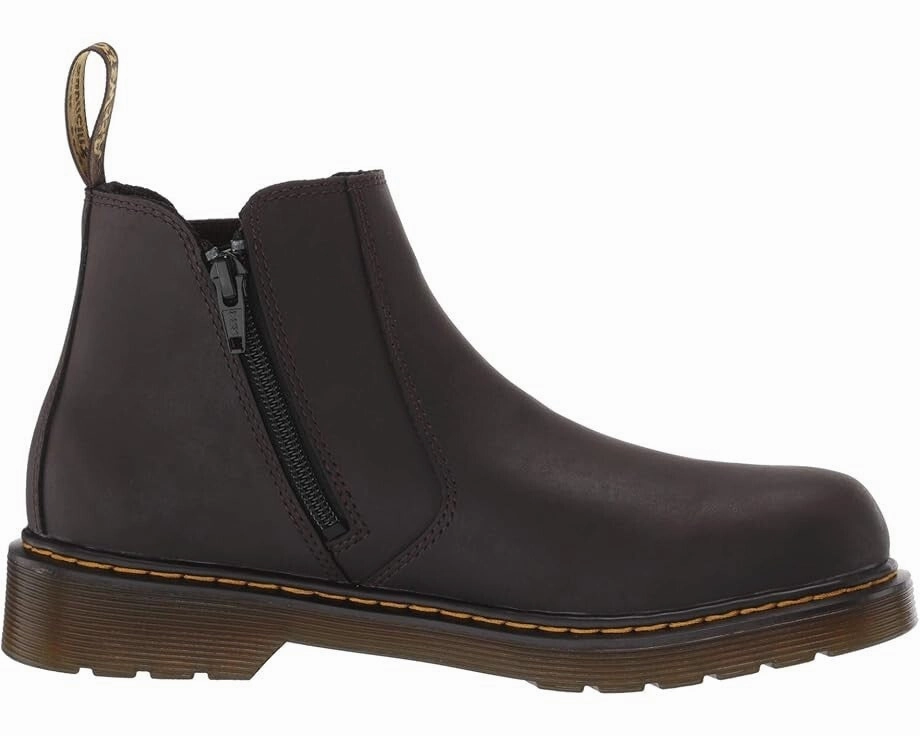 Chelsea Boots Chain Dr. Martens 2976 Boots Kids  Brown Leather Round Toe Ankle Chelsea ZOGG180