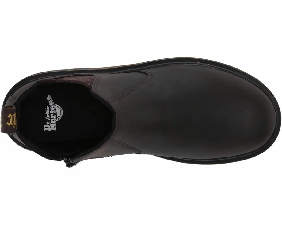 Chelsea Boots 2024 Trend Dr. Martens 2976 Boots Kids  Brown Leather Round Toe Ankle Chelsea ZOGG180